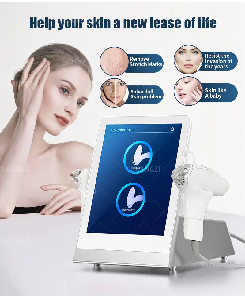 Microneedling Facial Lifting Machine Scar Freckle Fine Lines RF Radio Frequency Skin Care Beauty Machine for Skin Elasticity