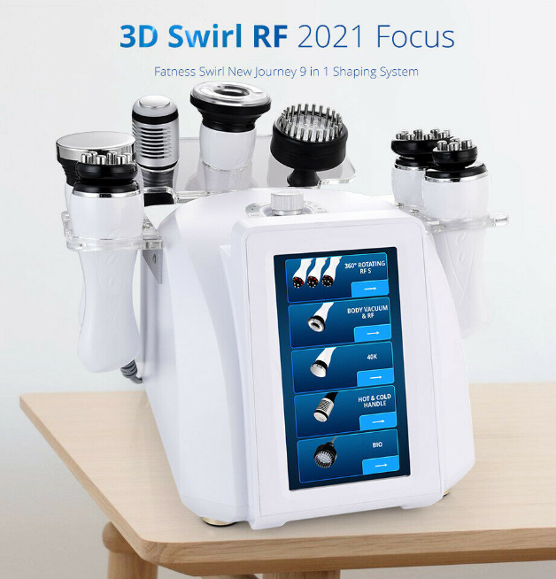8 in 1 40K Cavitation Vacuum 3D Rotating RF Cold Photon Slimming Machine