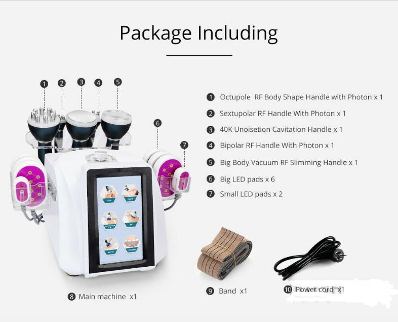 6 in 1 RF Vacuum Cavitation Machine - Body Slimming Machine