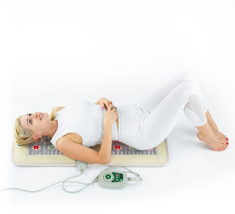 Chair Photon Therapy and PEMF Infrared Mat - PEMF Advanced Multi-Purpose Amethyst and Jade Mat -