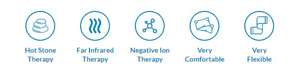 Full Short, Far Infrared, Negative ion, Gem Therapy Heating Mat