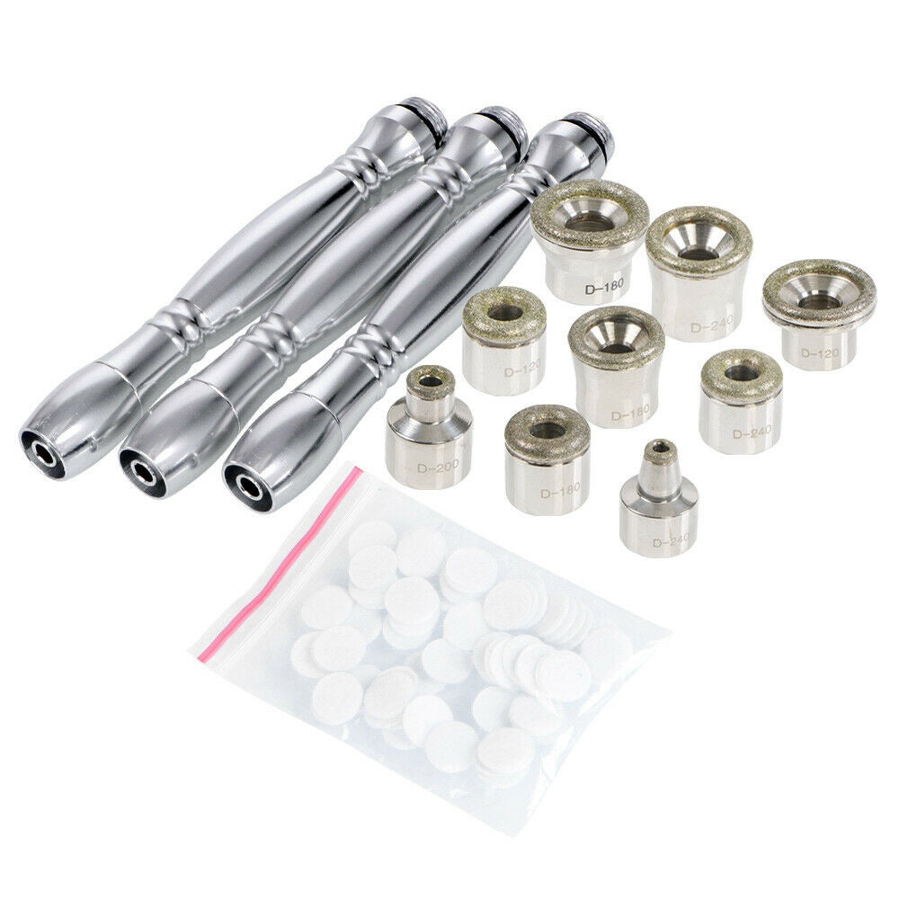 Replacement Wands for Diamond Microdermabrasion — 9 Tips 3 Wands — New Dermabrasion Replacement Fits All