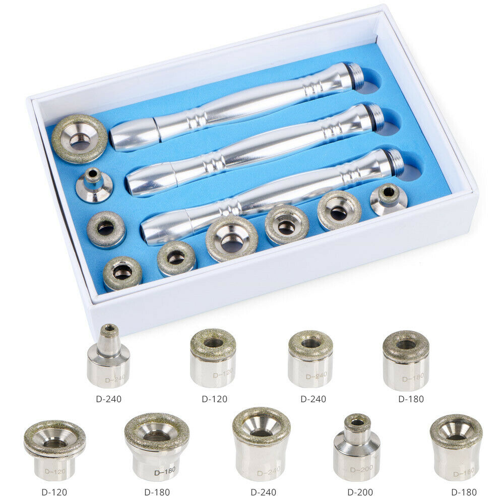 Replacement Wands for Diamond Microdermabrasion — 9 Tips 3 Wands — New Dermabrasion Replacement Fits All