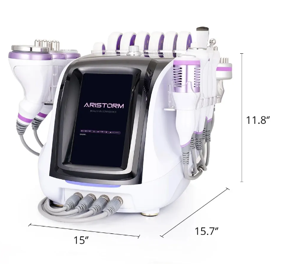 10 in 1 Ultrasonic 40K Cavitation RF Slimming Vacuum RF Hot & Cold Hammer Slimming Beauty Machine