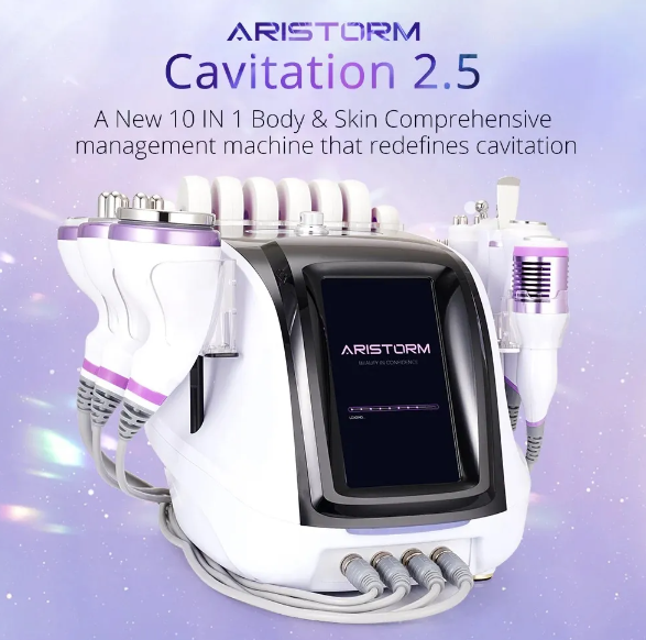 10 in 1 Ultrasonic 40K Cavitation RF Slimming Vacuum RF Hot & Cold Hammer Slimming Beauty Machine