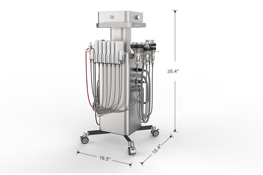 Professional 8 In 1 Cavitation with Vacuum RF Fat Reduction Body Slimming Machine and Stand